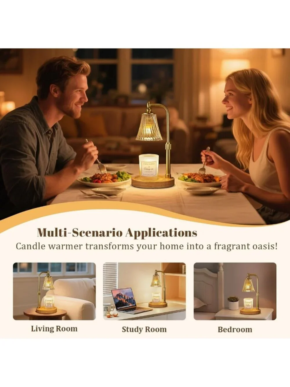 Candle Warmer Lamp with Timer - Perfect Gift for Women, Moms & Sisters